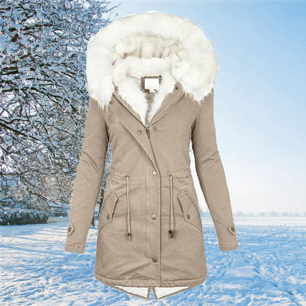LM | The new oversized parka jacket with hood and fur lining