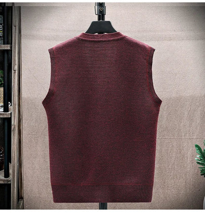 LM | Casual sleeveless sweater with V-neckline