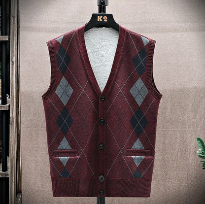 LM | Casual sleeveless sweater with V-neckline