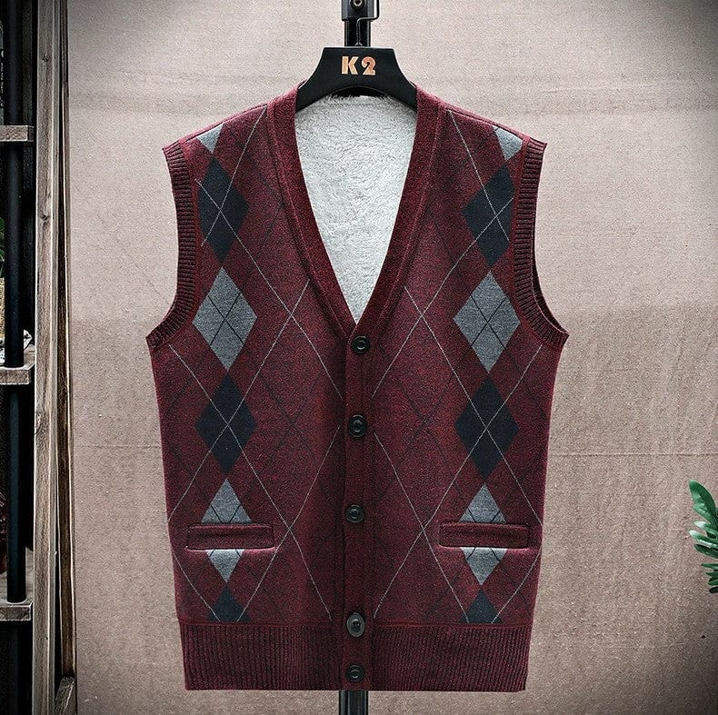 LM | Casual sleeveless sweater with V-neckline