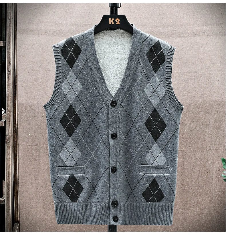 LM | Casual sleeveless sweater with V-neckline