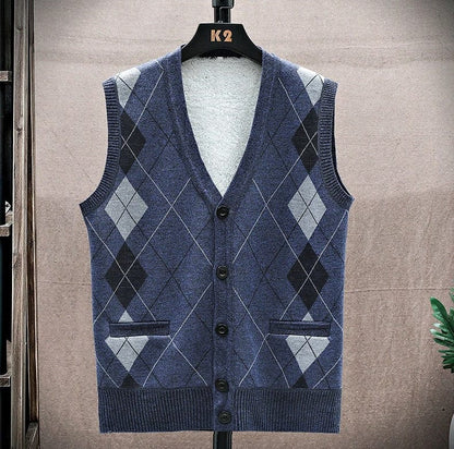 LM | Casual sleeveless sweater with V-neckline