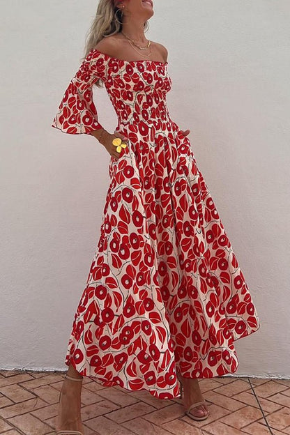 LM | Maxi dress with floral pattern