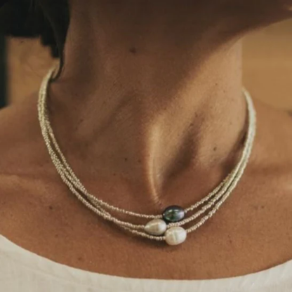 Vintage Handmade Pearl Necklace