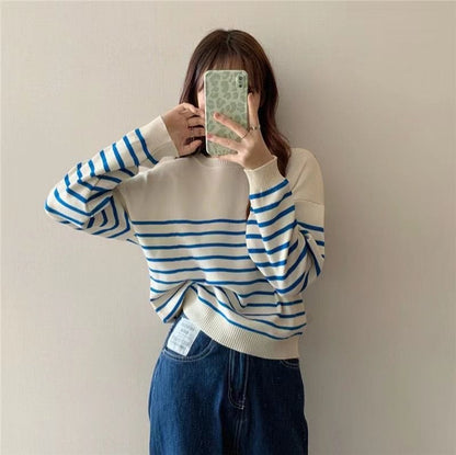 LM | Solid round neck sweater