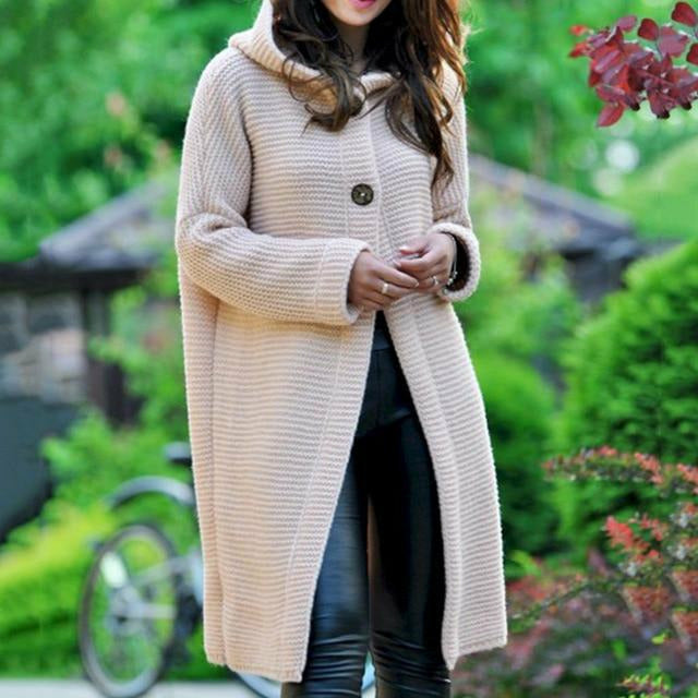 LM | Long women's knitted coat