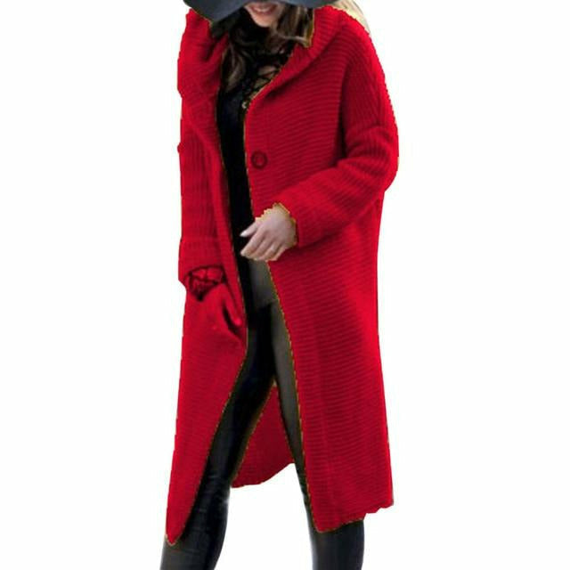 LM | Long women's knitted coat