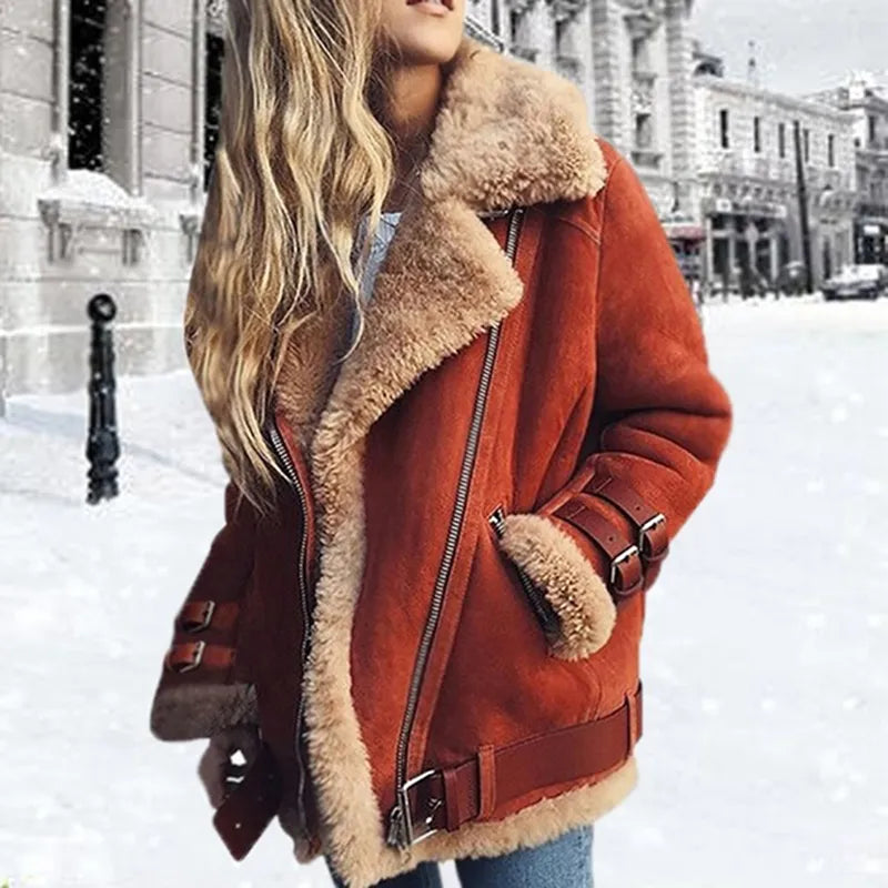 LM | Leather buckle jacket