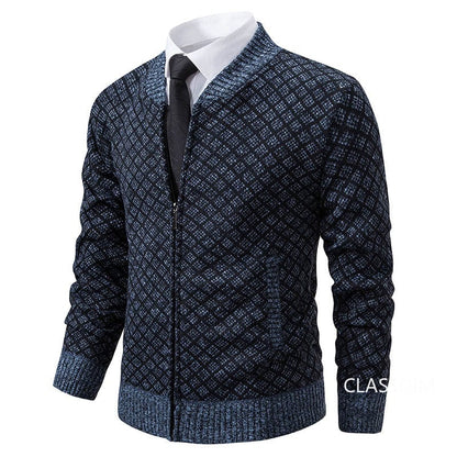 LM | stand-up collar fleece thick warm sweater 2024