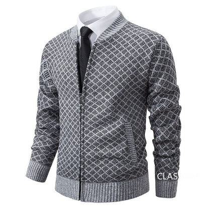 LM | stand-up collar fleece thick warm sweater 2024