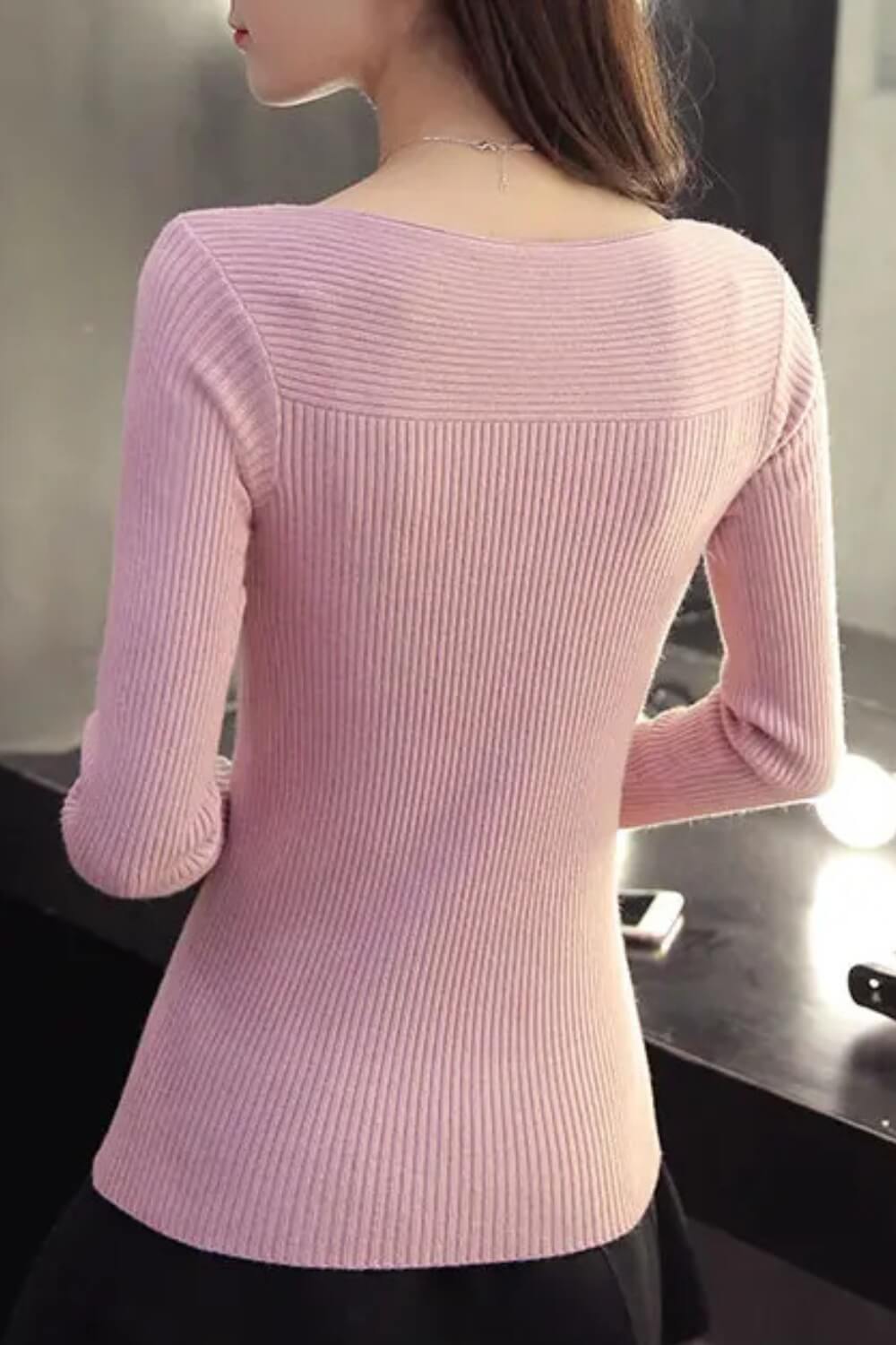 LM | Korean Solid Sweater