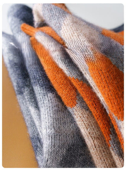 LM | O-neck colorful wool sweater 2024
