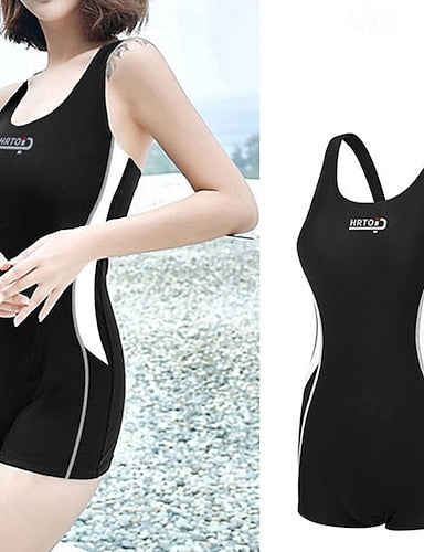 Surfing Suit One Piece Swimsuits Color-blocking Uv Sun Protection Quick Dry Sleeveless Swimwear Beach Water Sports Swimming Summer