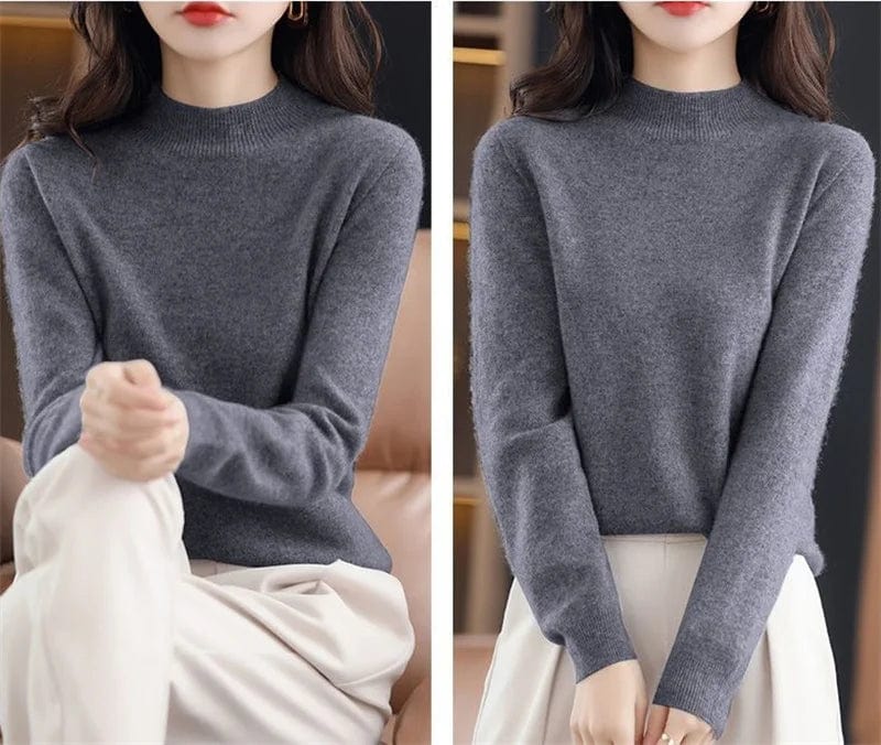 LM | Soft knitted sweater with turtleneck