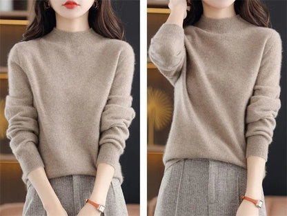 LM | Soft knitted sweater with turtleneck