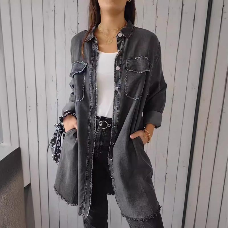 LM | Classic long jacket for women