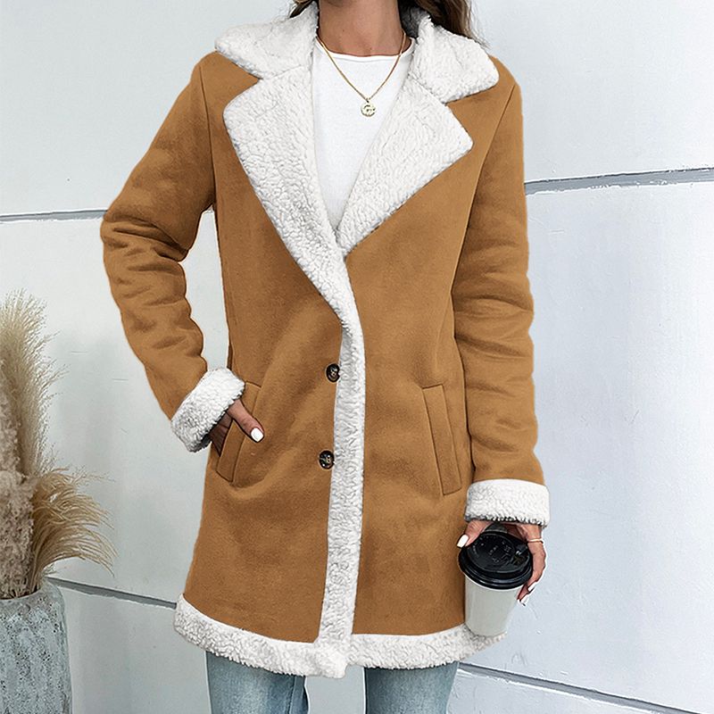 LM | Elegant fluffy jacket for women
