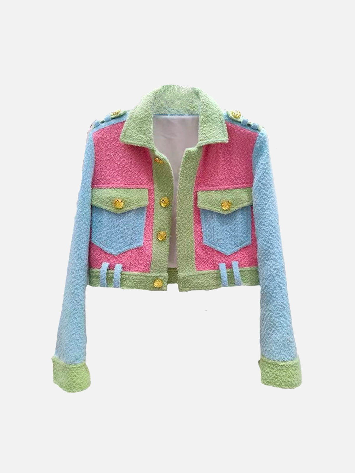 LM | Patchwork jacket in a colorful design